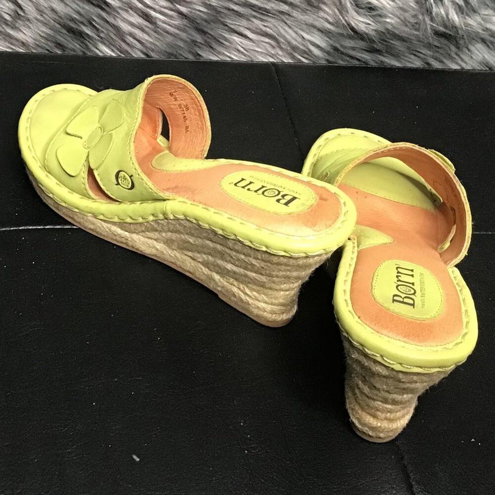 Born Platform Sandals Leather Upper 7M - Picture 2 of 5